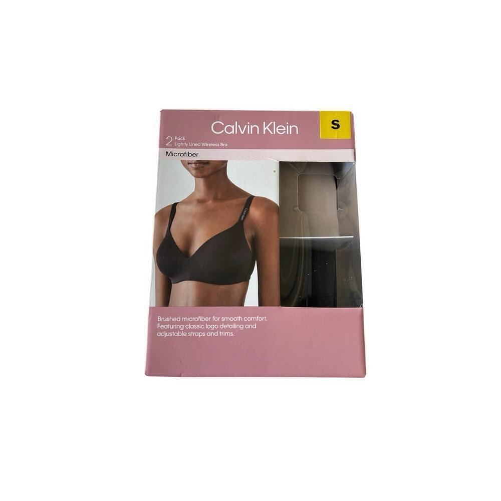 Calvin Klein Bra 2 Pack Women Microfiber Size. S. BB